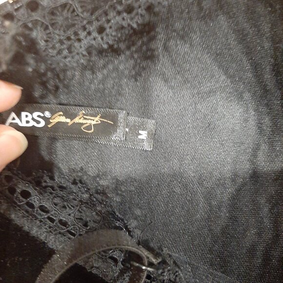 Velvet and lace wireless black boho whimsigoth bralette medium - Picture 6 of 9